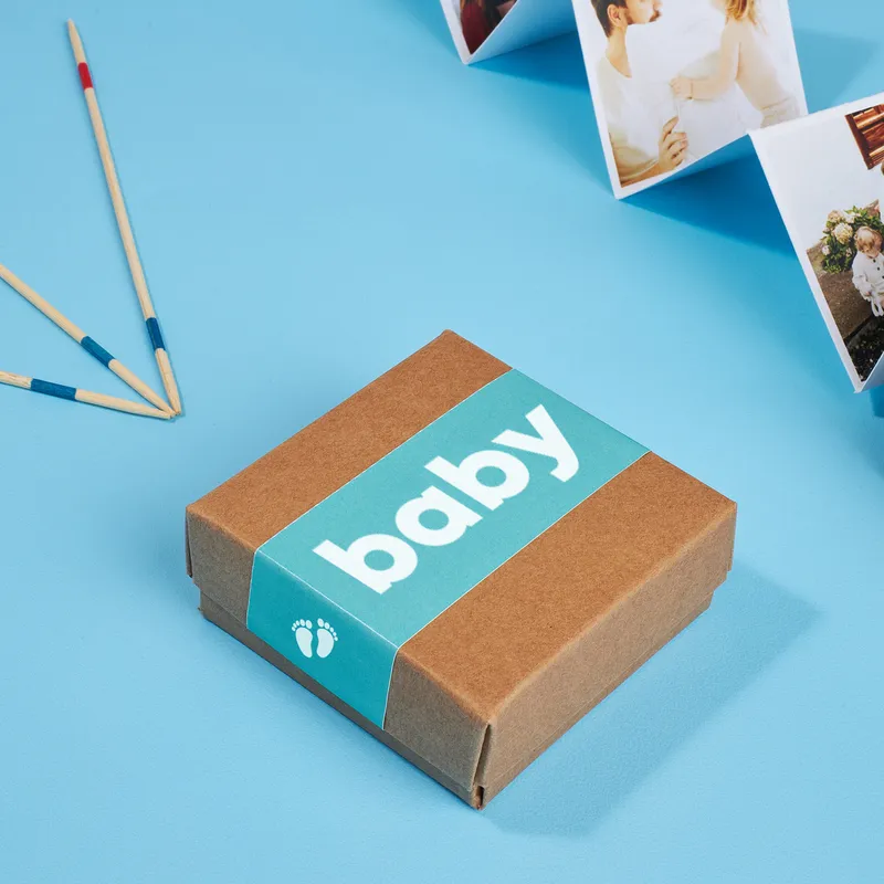 Baby Boy's First Memories: Accordion Photo Gift Box