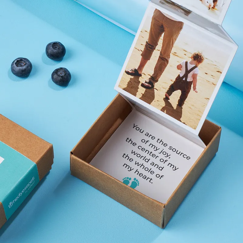 Baby Boy's First Memories: Accordion Photo Gift Box