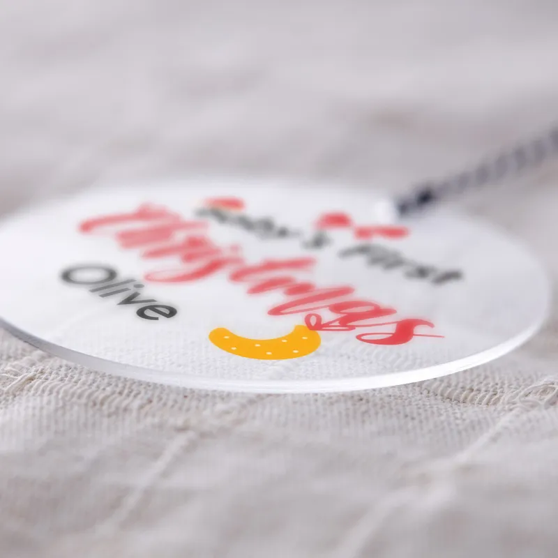 Personalised Baby's First Christmas Acrylic Ornament