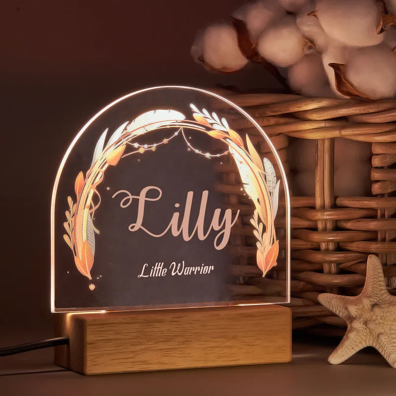 Baby Room Led Lamp with Name Customization