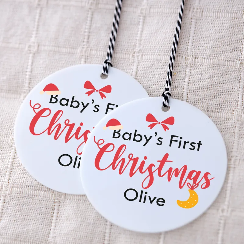 Baby's First Personalized Christmas Ornament