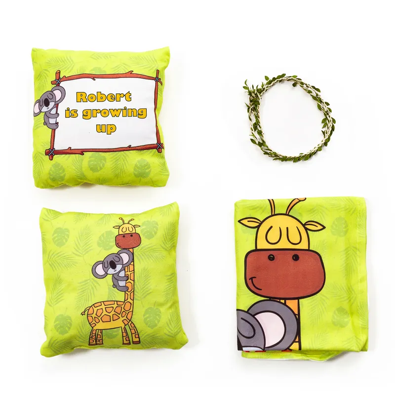 Baby's Growing Up Measurement Baby Photo Blanket Set