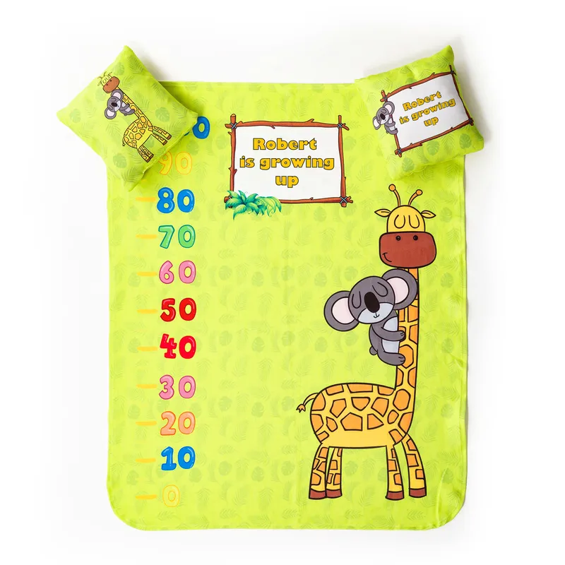 Baby's Growing Up Measurement Baby Photo Blanket Set