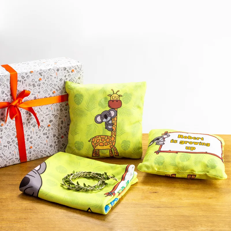 Baby's Growing Up Measurement Baby Photo Blanket Set