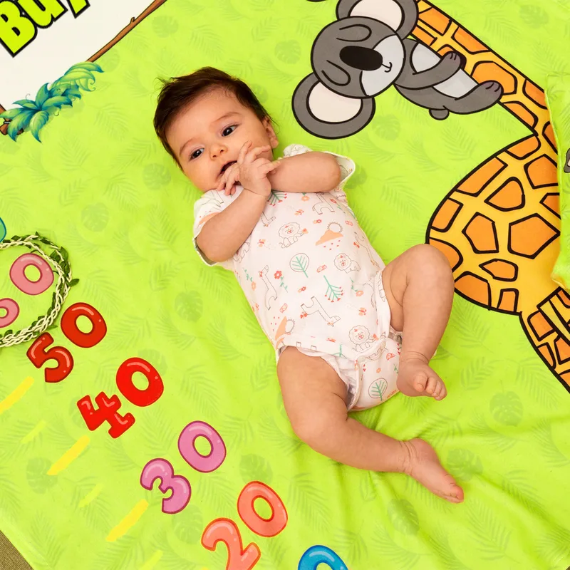 Baby's Growing Up Measurement Baby Photo Blanket Set