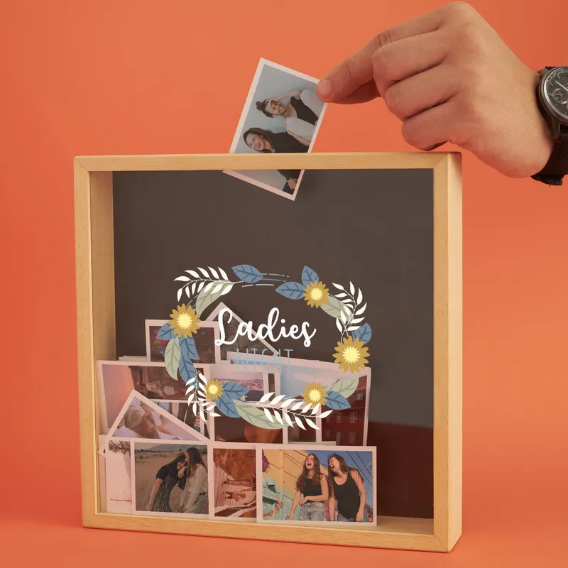 Bachelorette Party Gift: Ladies Night Memory Box with 105 Photos for Bridesmaids