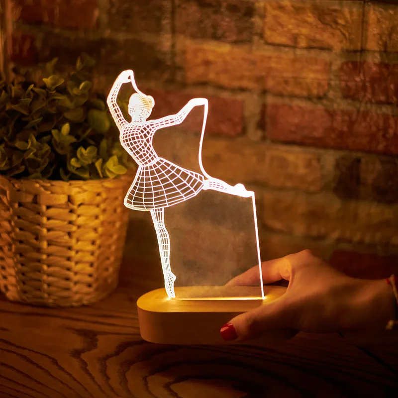 Ballerina 3D Design Decorative LED Light