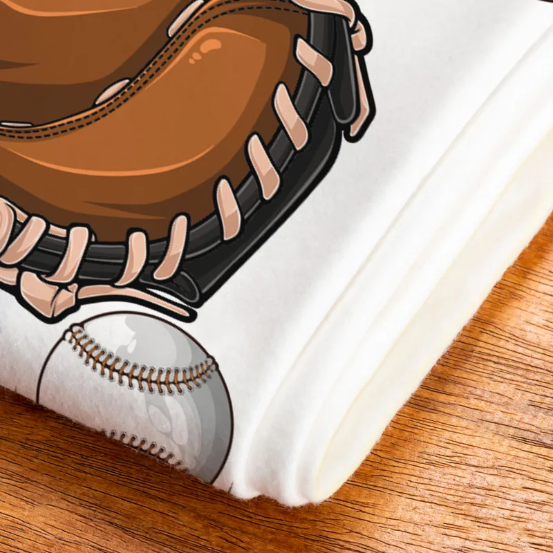 Personalised Baseball Baby Milestone Blanket for Newborn Photos