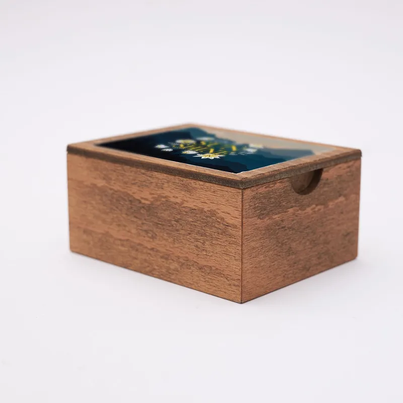 Be The Sunshine Motto Wooden Photo Box with 70 Photo Prints