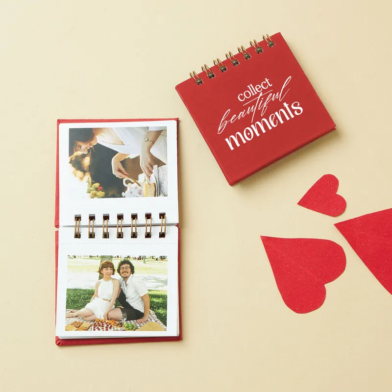 Beautiful Moments Motto Red Mini Photo Album