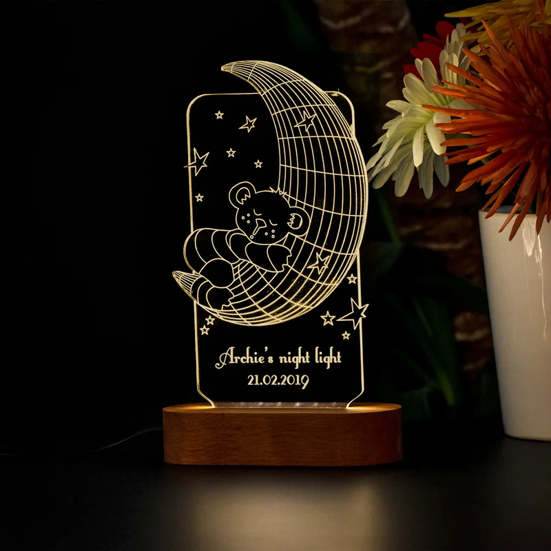 Bedtime Gifts for Kids 3D LED Lamp Night Light