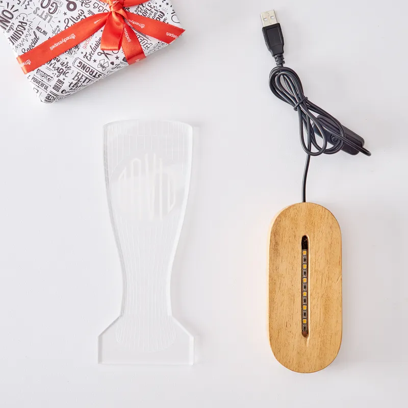 Beer Cup Decorative LED Lamp - Custom Monogram Design