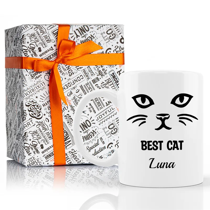Best Cat Design Personalized Coffee Mug as Pet Lovers Gift