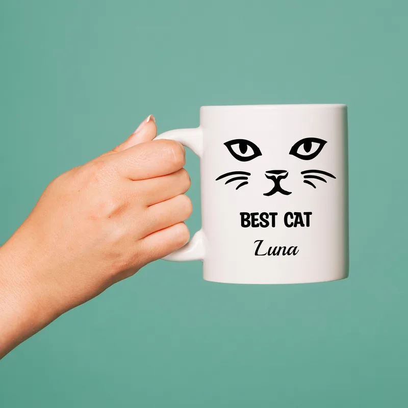Best Cat Design Personalized Coffee Mug as Pet Lovers Gift