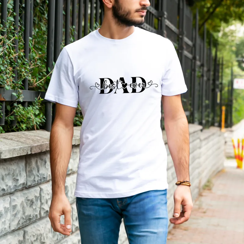 Best Dad Ever Custom T-Shirt for Birthdays and Father's Day