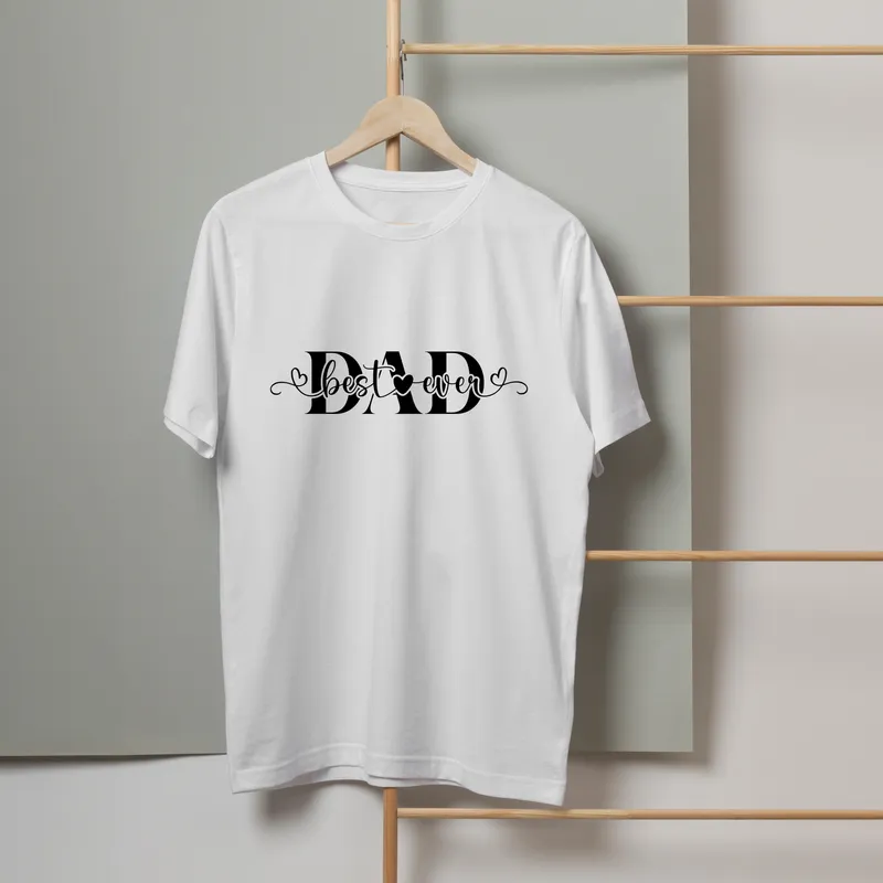 Best Dad Ever Custom T-Shirt for Birthdays and Father's Day
