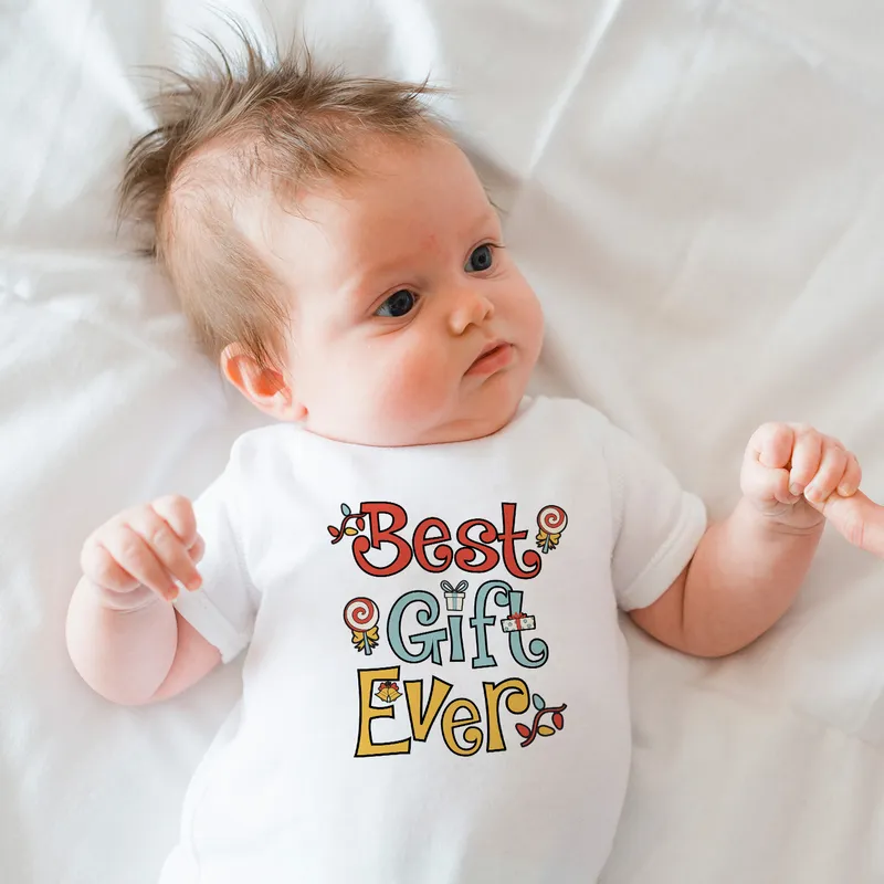 Baby's First 1st Year Christmas Onesie with Custom Design
