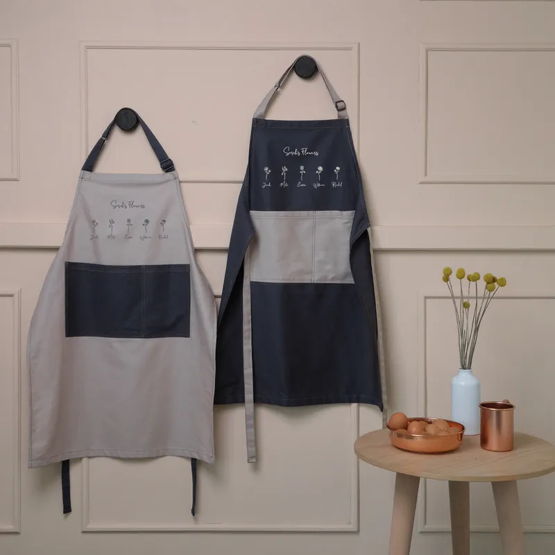 Personalised Birth Flower Apron for Grandma