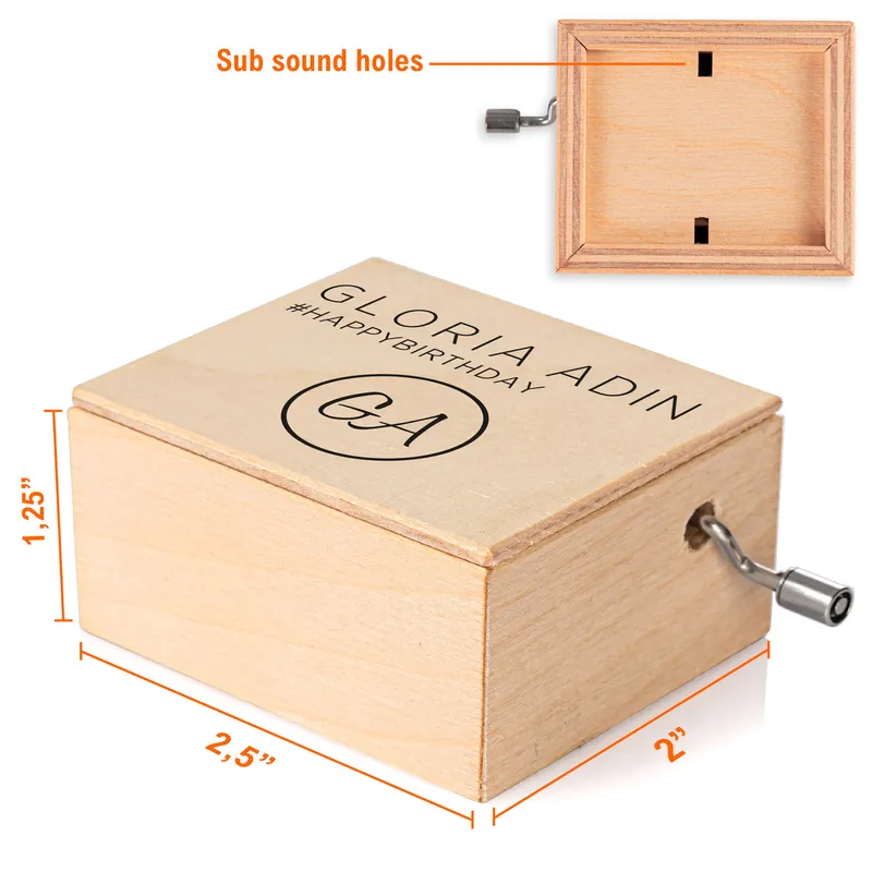 Birthday Gift for a Friend Wooden Music Box