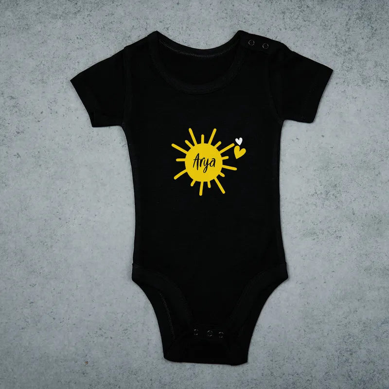Personalised Mother and Baby Sunshine T-Shirt Set