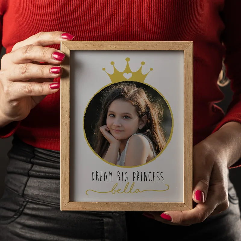Personalised Princess Photo Lamp Box for Birthday Gifts