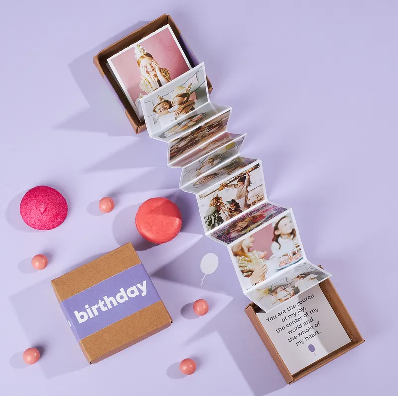 Birthday Gift Pull Out Photo Album