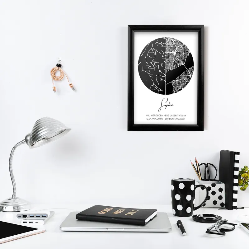 Birthday Gift Sky and Location Designed Gift Frame