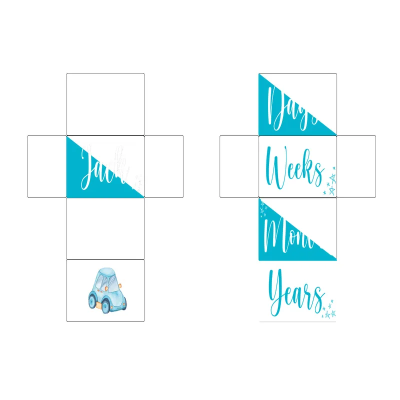 Personalised Wooden Baby Name Blocks for Boys