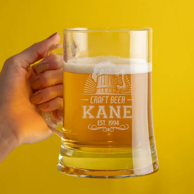 Personalised Boyfriend Birthday Beer Mug for Special Occasions