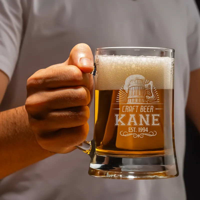 Personalised Boyfriend Birthday Beer Mug for Special Occasions