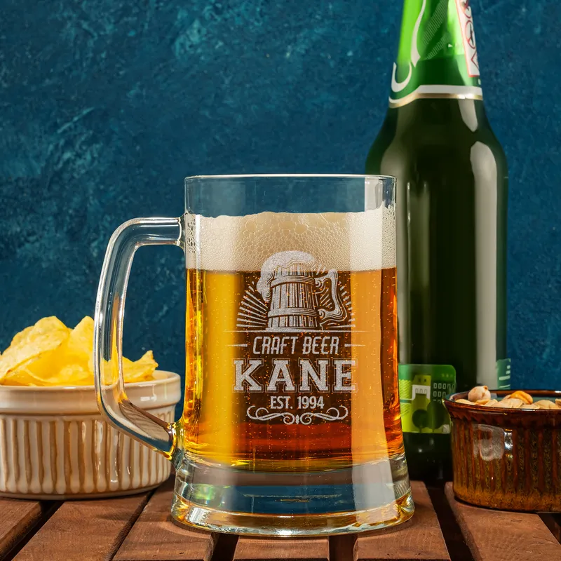 Personalised Boyfriend Birthday Beer Mug for Special Occasions