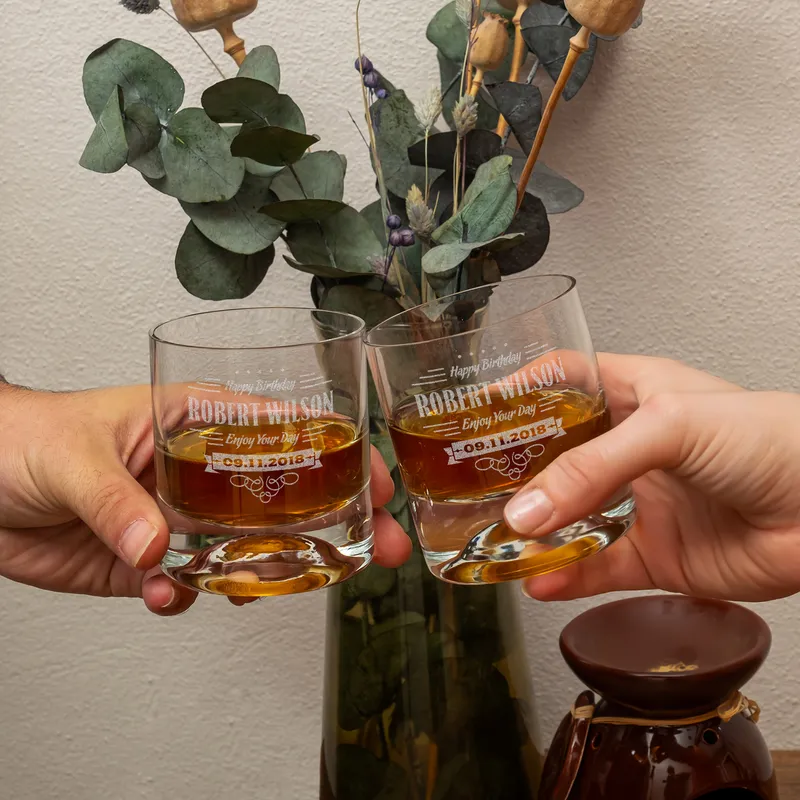 Birthday Gifts for Boyfriend Whiskey Glasses Set