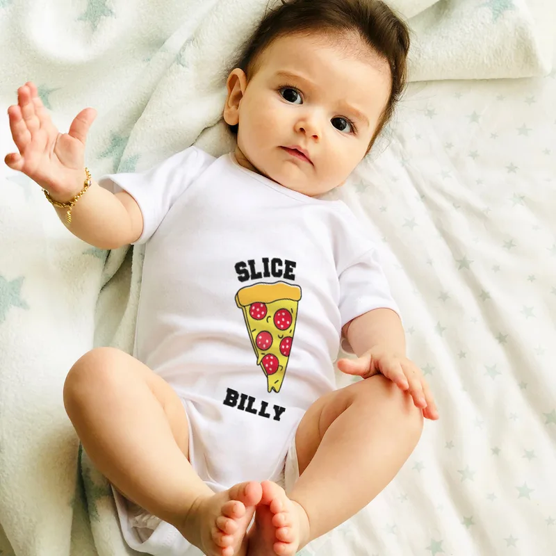 Dad and Baby Pizza Matching T-Shirt Set for Father's Day