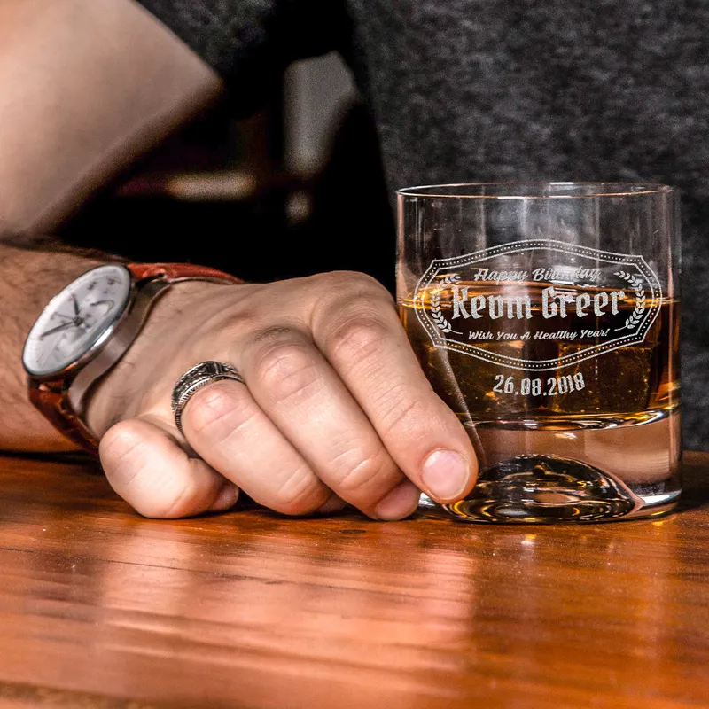 Personalised Whiskey Glass Set for Men