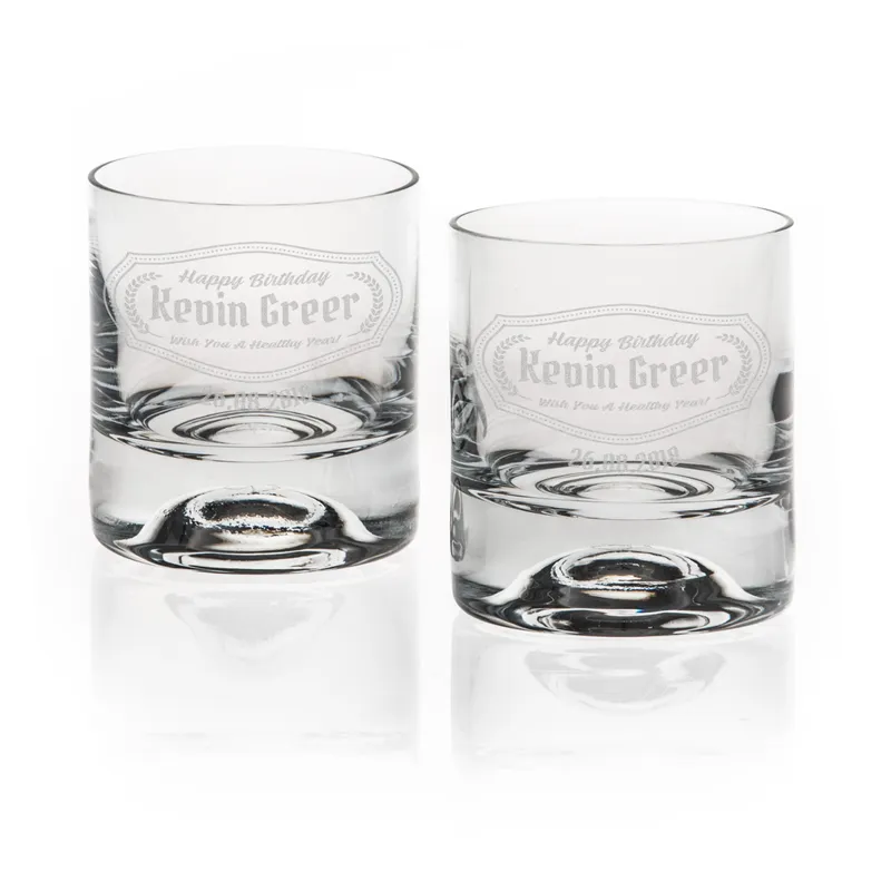 Personalised Whiskey Glass Set for Men
