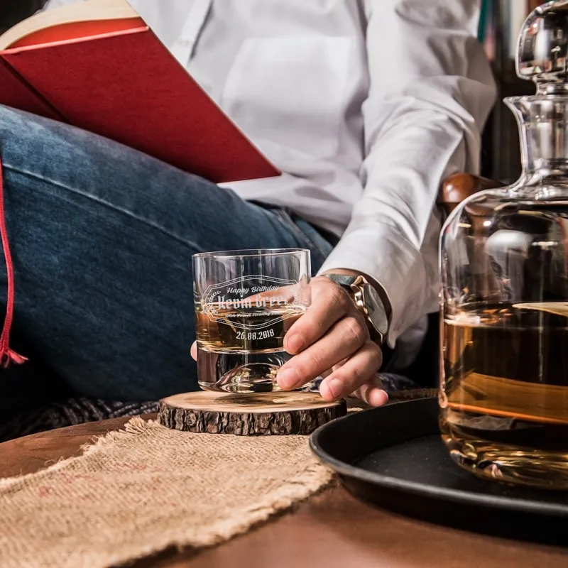 Personalised Whiskey Glass Set for Men