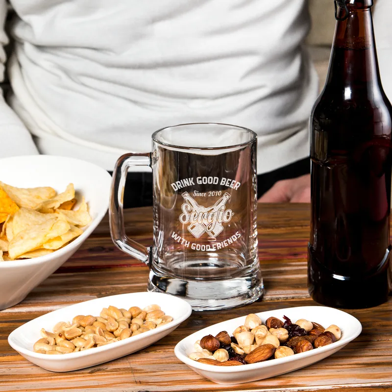 Personalised Birthday Beer Mug for Friends