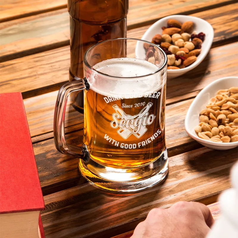 Personalised Birthday Beer Mug for Friends