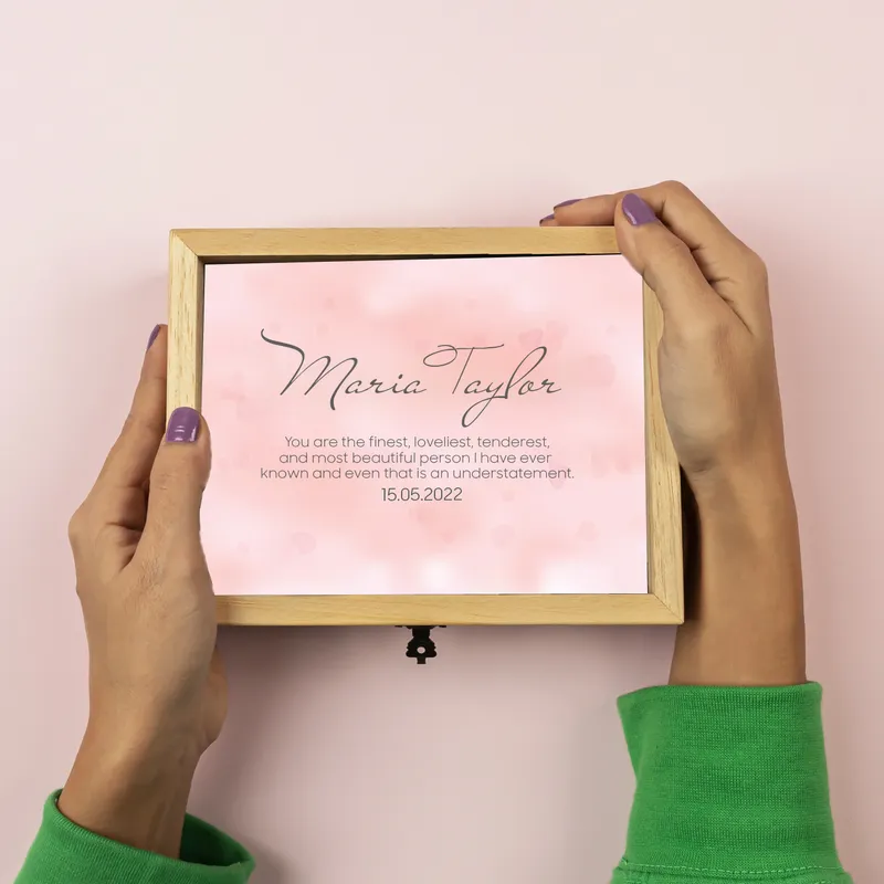 Birthday Gifts Personalized Genuine Oyster Pearl Necklace with Message