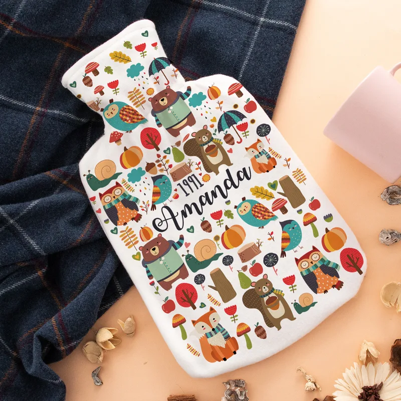 Birthday Gifts Personalized Hot Water Bottle