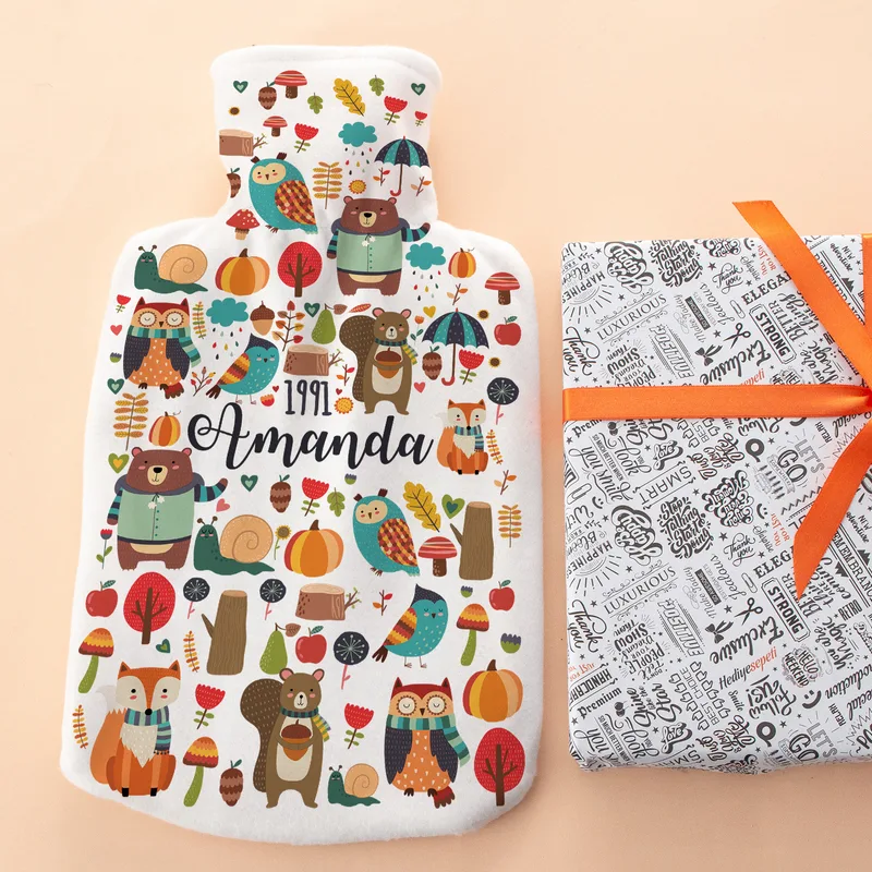 Birthday Gifts Personalized Hot Water Bottle