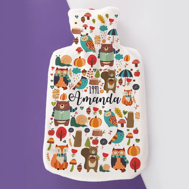 Birthday Gifts Personalized Hot Water Bottle