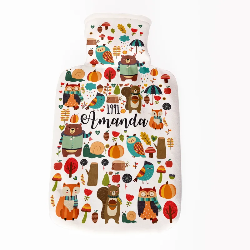 Birthday Gifts Personalized Hot Water Bottle