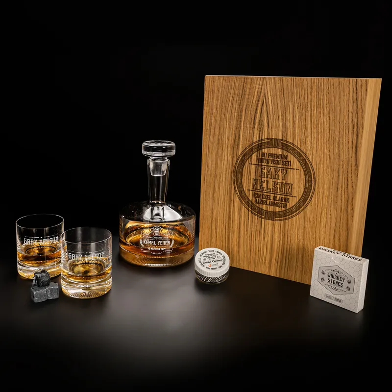 Birthday Gifts Tokyo Whiskey Set Wooden Gift Box