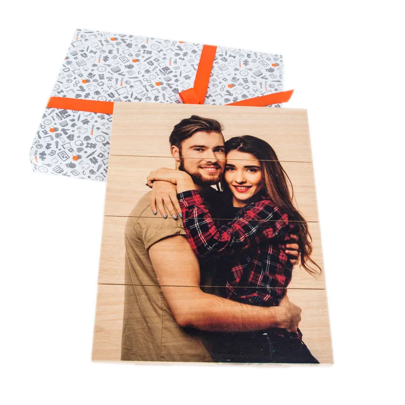 Personalised Photo Wooden Palette Art for Birthdays and Valentine's Day