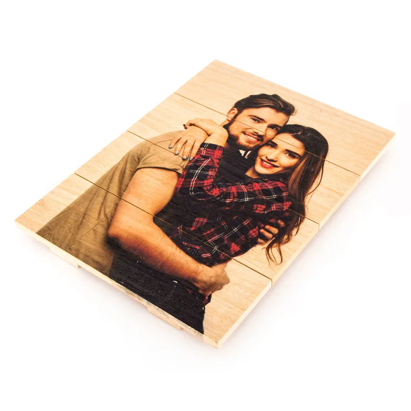 Personalised Photo Wooden Palette Art for Birthdays and Valentine's Day