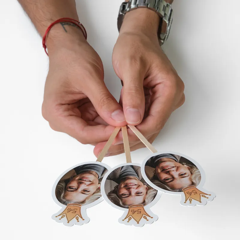 Birthday Queen Personalized Photo Party Toppers