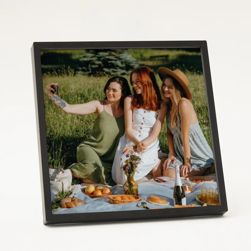 Personalised Black Wall Frame with Photo Print for Home Decor