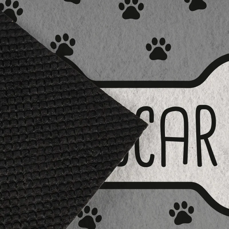 Personalised Pet Placemat with Bone and Paw Design
