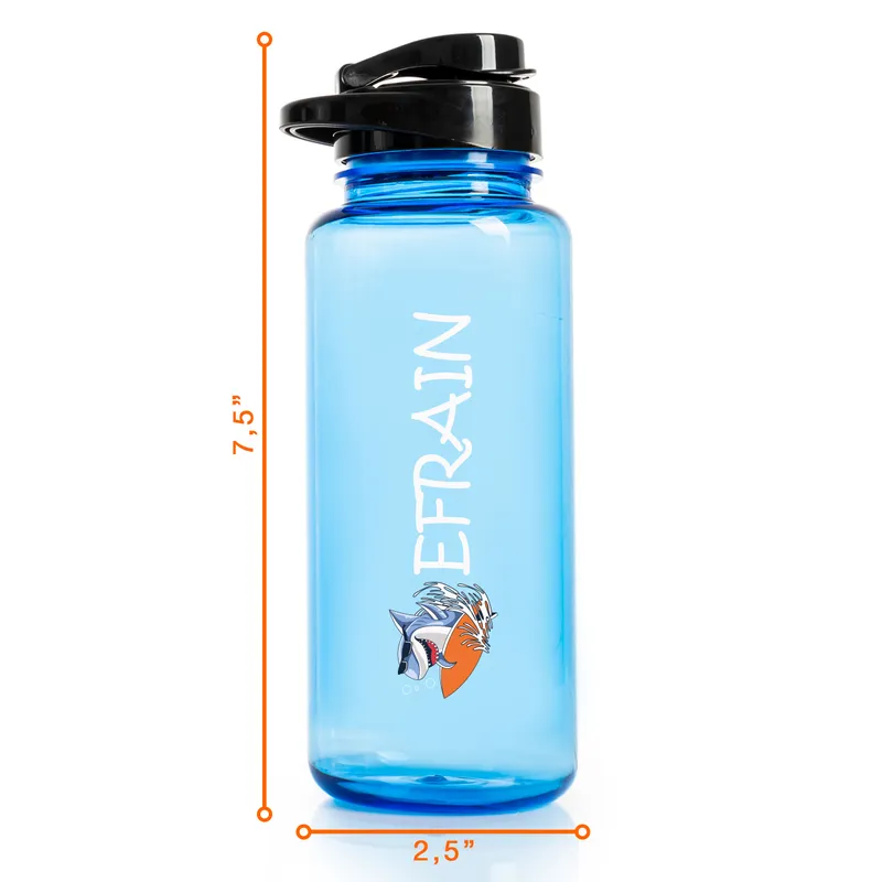 Personalised Shark Water Bottle for Boys